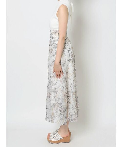 MERCURYDUO(マーキュリーデュオ)の「フラワードッキングニットワンピース(ワンピース・レディース・ブラック/パープル/オフホワイト・SMALL/MEDIUM)」の9枚目の写真