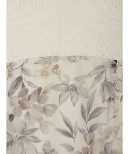 MERCURYDUO(マーキュリーデュオ)の「フラワードッキングニットワンピース(ワンピース・レディース・ブラック/パープル/オフホワイト・SMALL/MEDIUM)」の22枚目の写真