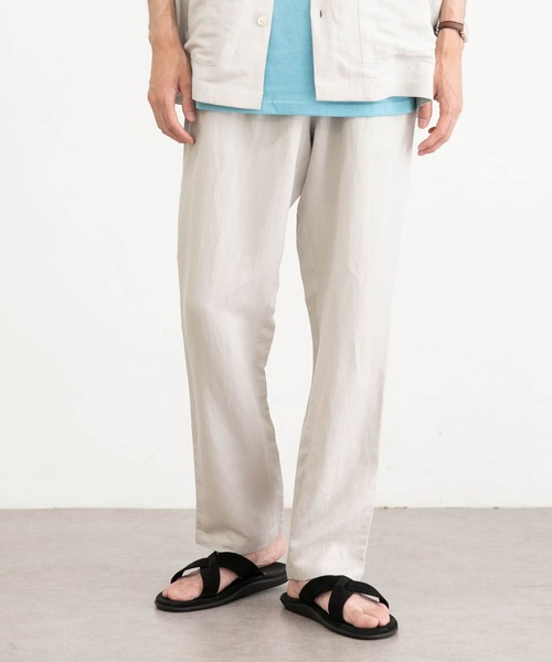URBAN RESEARCH（アーバンリサーチ）の「URBAN RESEARCH iD　リネン/レーヨンイージーパンツ（その他パンツ・メンズ・グレー系その他/グリーン系その他/ネイビー・MEDIUM/LARGE）」の4枚目の写真