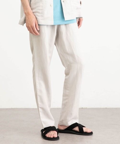 URBAN RESEARCH（アーバンリサーチ）の「URBAN RESEARCH iD　リネン/レーヨンイージーパンツ（その他パンツ・メンズ・グレー系その他/グリーン系その他/ネイビー・MEDIUM/LARGE）」の5枚目の写真
