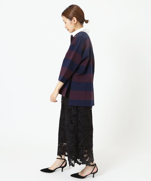 IENA（イエナ）の「ケミカルレース トラペーズパンツ（その他パンツ・レディース・ブラック・38/36）」の5枚目の写真