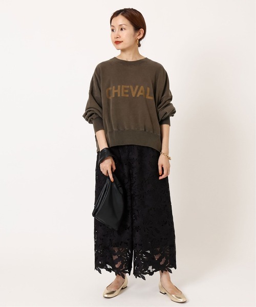 IENA（イエナ）の「ケミカルレース トラペーズパンツ（その他パンツ・レディース・ブラック・38/36）」の20枚目の写真