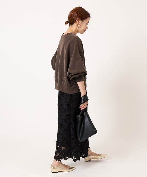 IENA（イエナ）の「ケミカルレース トラペーズパンツ（その他パンツ・レディース・ブラック・38/36）」の9枚目の写真