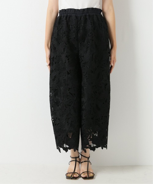 IENA（イエナ）の「ケミカルレース トラペーズパンツ（その他パンツ・レディース・ブラック・38/36）」の6枚目の写真
