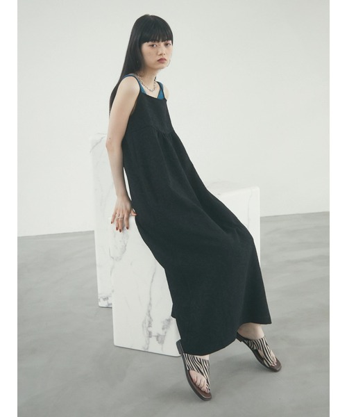 armonia（アルモニーア）の「armonia.柄キャミワンピース（ワンピース・レディース・ブルー/ブラック・FREE）」の4枚目の写真