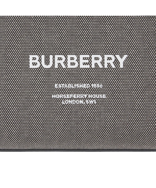 BURBERRY(バーバリー)の「ホースフェリープリント コットンキャンバス トート(トートバッグ・メンズ・ブラック×グレー・ONE SIZE)」の6枚目の写真