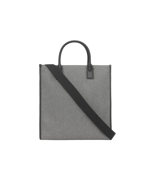 BURBERRY(バーバリー)の「ホースフェリープリント コットンキャンバス トート(トートバッグ・メンズ・ブラック×グレー・ONE SIZE)」の12枚目の写真