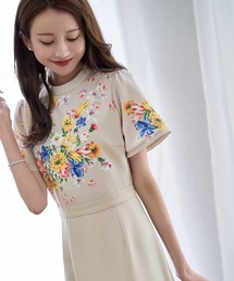 emiria EMIRIAWIZ❣️フリル袖 ワンピース　新品未使用 emiriawiz（エミリアウィズ）の「ヘムフリルフラワーワンピース