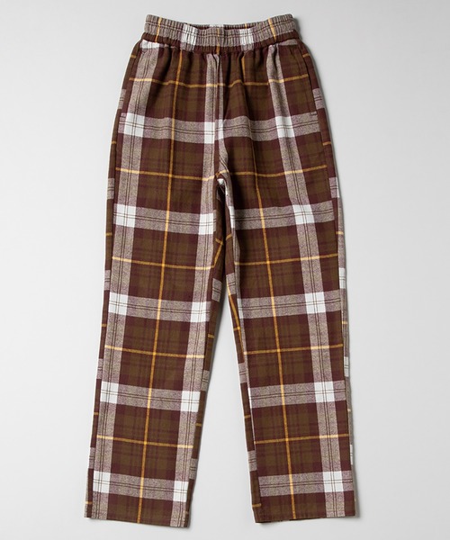 ROXY（ロキシー）の「PLAID PANTS/ロキシーリラックスチェックパンツ（その他パンツ・レディース・ブラック/バーガンディー・MEDIUM/LARGE）」の5枚目の写真