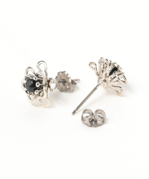 【BEAMS】ピアス Ray BEAMS / レース フラワー ミニ ピアス（ピアス（両耳用