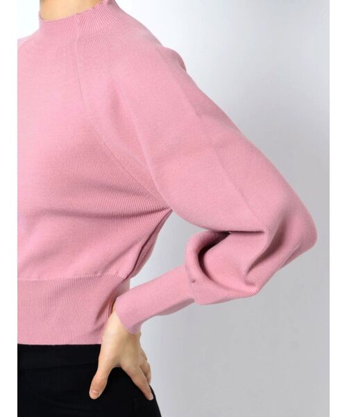 MERCURYDUO（マーキュリーデュオ）の「モックネックバルーンスリーブニット（ニット/セーター・レディース・ライトグレー/ブラック/オフホワイト/ピンク・FREE）」の20枚目の写真