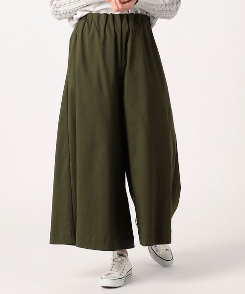 Grand PARK（グランドパーク）の「ウエストゴム　スーパーストレッチワイドパンツ（その他パンツ・レディース・ベージュ/ネイビー/カーキ・FREE）」の2枚目の写真