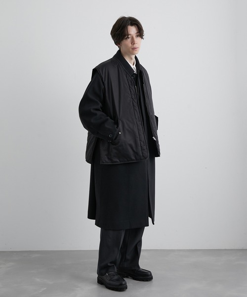 JUNRED（ジュンレッド）の「リバーシブルレイヤードルーズベスト（ベスト・メンズ・ブラック/グリーン・M/L）」の9枚目の写真