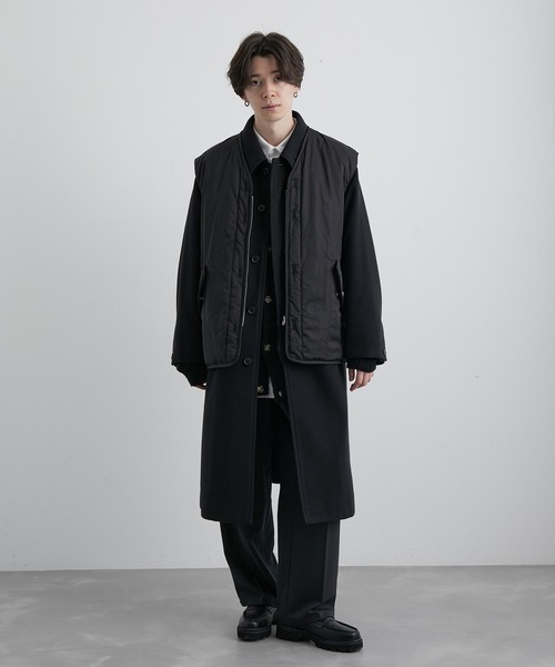 JUNRED（ジュンレッド）の「リバーシブルレイヤードルーズベスト（ベスト・メンズ・ブラック/グリーン・M/L）」の7枚目の写真