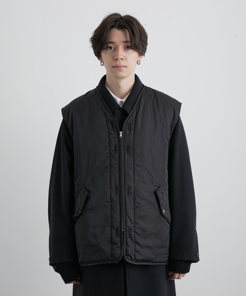 JUNRED（ジュンレッド）の「リバーシブルレイヤードルーズベスト（ベスト・メンズ・ブラック/グリーン・M/L）」の16枚目の写真