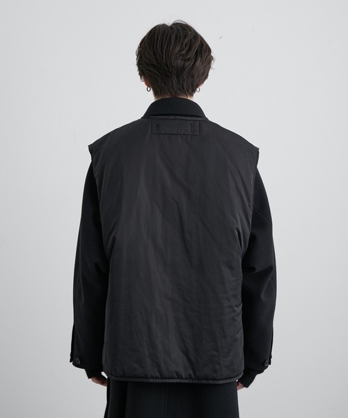 JUNRED（ジュンレッド）の「リバーシブルレイヤードルーズベスト（ベスト・メンズ・ブラック/グリーン・M/L）」の14枚目の写真