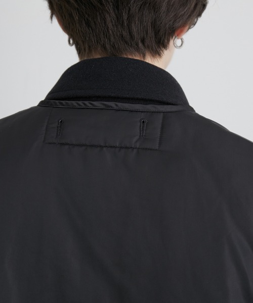 JUNRED（ジュンレッド）の「リバーシブルレイヤードルーズベスト（ベスト・メンズ・ブラック/グリーン・M/L）」の6枚目の写真