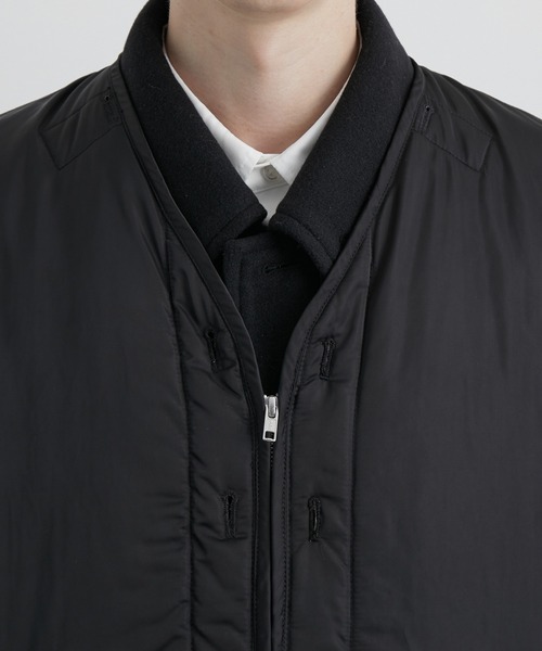 JUNRED（ジュンレッド）の「リバーシブルレイヤードルーズベスト（ベスト・メンズ・ブラック/グリーン・M/L）」の12枚目の写真