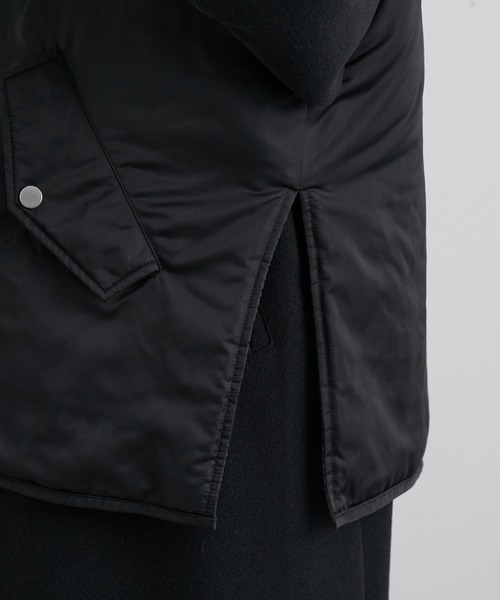 JUNRED（ジュンレッド）の「リバーシブルレイヤードルーズベスト（ベスト・メンズ・ブラック/グリーン・M/L）」の8枚目の写真