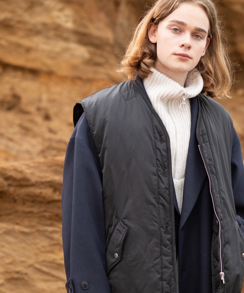 JUNRED（ジュンレッド）の「リバーシブルレイヤードルーズベスト（ベスト・メンズ・ブラック/グリーン・M/L）」の21枚目の写真