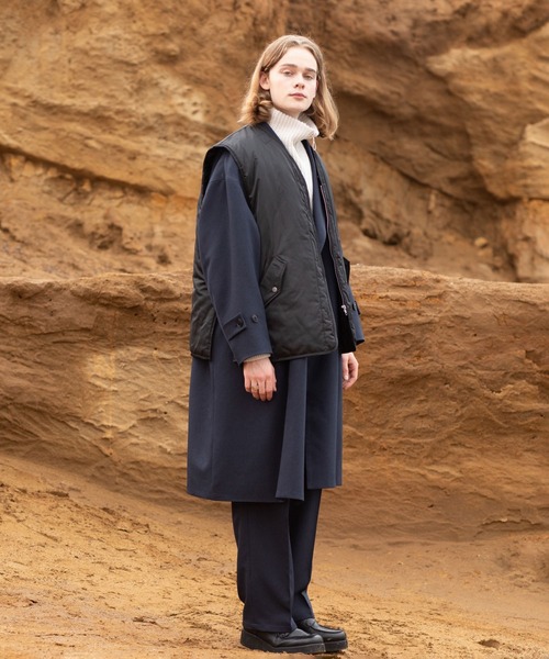 JUNRED（ジュンレッド）の「リバーシブルレイヤードルーズベスト（ベスト・メンズ・ブラック/グリーン・M/L）」の22枚目の写真