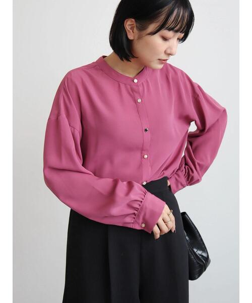 ELENCARE DUE（エレンカーレデュエ）の「・ELENCARE DUE イロイロボタンブラウス（シャツ/ブラウス・レディース・ブラック/ブラウン/オフホワイト/ピンク・FREE）」の9枚目の写真