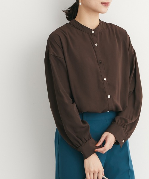 ELENCARE DUE（エレンカーレデュエ）の「・ELENCARE DUE イロイロボタンブラウス（シャツ/ブラウス・レディース・ブラック/ブラウン/オフホワイト/ピンク・FREE）」の4枚目の写真