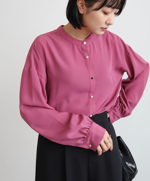 ELENCARE DUE（エレンカーレデュエ）の「・ELENCARE DUE イロイロボタンブラウス（シャツ/ブラウス・レディース・ブラック/ブラウン/オフホワイト/ピンク・FREE）」の2枚目の写真