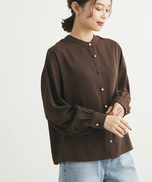 ELENCARE DUE（エレンカーレデュエ）の「・ELENCARE DUE イロイロボタンブラウス（シャツ/ブラウス・レディース・ブラック/ブラウン/オフホワイト/ピンク・FREE）」の6枚目の写真