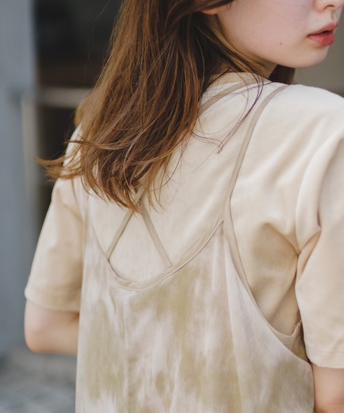 Kastane（カスタネ）の「ベロアTee（Tシャツ/カットソー・レディース・アイボリー/サックスブルー/ピンク・FREE）」の16枚目の写真