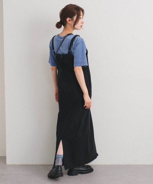 Kastane（カスタネ）の「ベロアTee（Tシャツ/カットソー・レディース・アイボリー/サックスブルー/ピンク・FREE）」の6枚目の写真