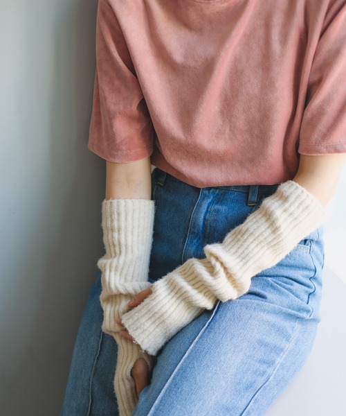 Kastane（カスタネ）の「ベロアTee（Tシャツ/カットソー・レディース・アイボリー/サックスブルー/ピンク・FREE）」の18枚目の写真