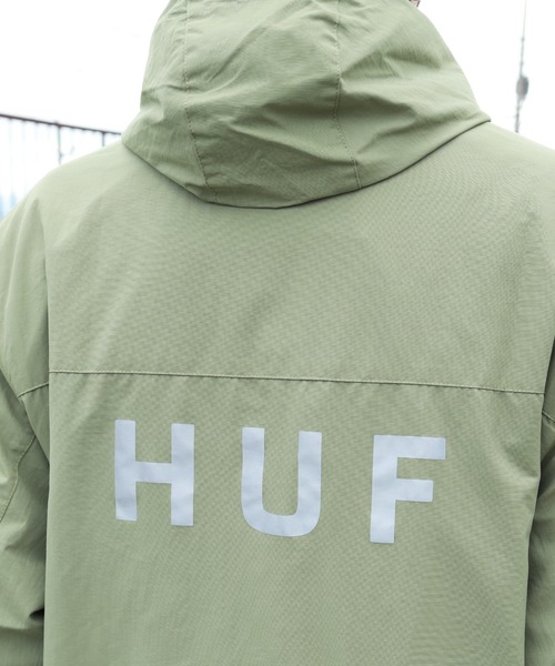 HUF（ハフ）の「HUF / ハフ ESSENTIALS ZIP STANDARD SHELL マウンテンパーカー（マウンテンパーカー・メンズ・ブラック/オリーブ・MEDIUM/LARGE/X-LARGE/XX-LARGE）」の22枚目の写真