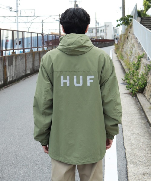 HUF（ハフ）の「HUF / ハフ ESSENTIALS ZIP STANDARD SHELL マウンテンパーカー（マウンテンパーカー・メンズ・ブラック/オリーブ・MEDIUM/LARGE/X-LARGE/XX-LARGE）」の7枚目の写真
