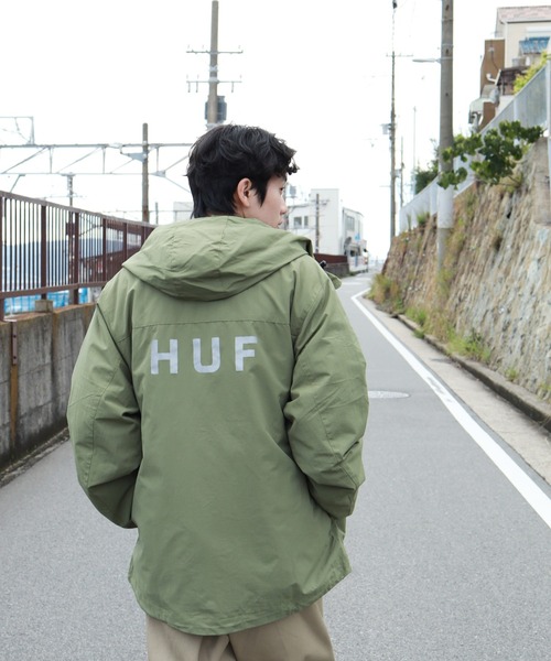 HUF（ハフ）の「HUF / ハフ ESSENTIALS ZIP STANDARD SHELL マウンテンパーカー（マウンテンパーカー・メンズ・ブラック/オリーブ・MEDIUM/LARGE/X-LARGE/XX-LARGE）」の11枚目の写真