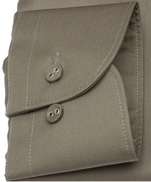 TOKYO SHIRTS(トウキョウシャツ)の「形態安定ノーアイロン ラウンド衿 長袖ビジネスワイシャツ(ビジネスシャツ・メンズ・ダークブラウン・首回り37cm-裄丈80cm/首回り39cm-裄丈80cm/首回り39cm-裄丈84cm/首回り41cm-裄丈82cm/首回り41cm-裄丈86cm/首回り42cm-裄丈82cm/首回り42cm-裄丈86cm/首回り43cm-裄丈82cm/首回り43cm-裄丈86cm/首回り37cm-裄丈84cm)」の3枚目の写真