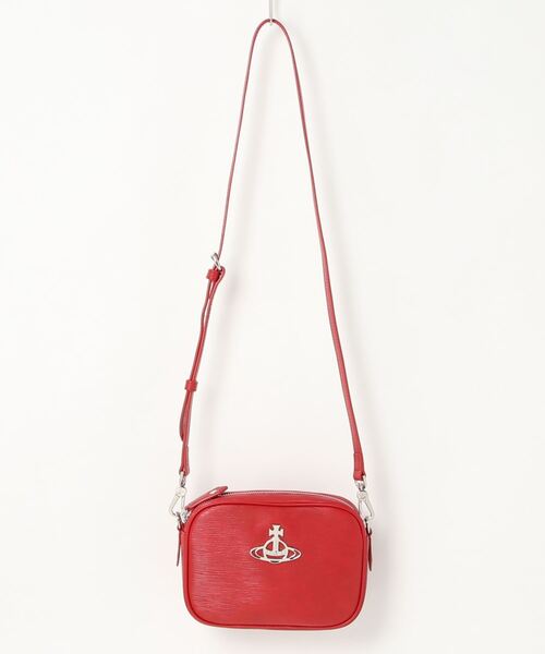 Vivienne Westwood(ヴィヴィアンウエストウッド)の「43030036-S000E-LACAMERA BAG(ボディバッグ/ウエストポーチ・レディース・レッド/ブラック・FREE)」の1枚目の写真