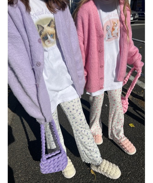 WC（ダブル シー）の「モヘアタッチビッグカーディガン（カーディガン/ボレロ・レディース・ブラック/パープル/ピンク/イエロー/オレンジ/グリーン・FREE）」の13枚目の写真