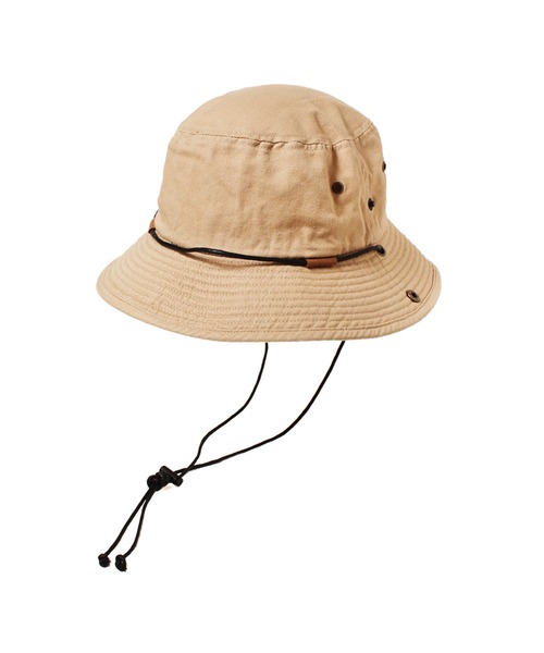 14+（イチヨンプラス）の「ツイルサファリハット（ハット・レディース・ブラック/カモフラージュ/ベージュ・LARGE/kids-M/MEDIUM）」の3枚目の写真