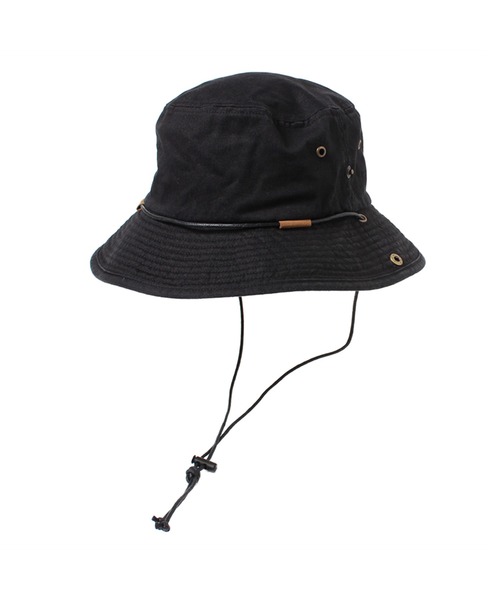 14+（イチヨンプラス）の「ツイルサファリハット（ハット・レディース・ブラック/カモフラージュ/ベージュ・LARGE/kids-M/MEDIUM）」の2枚目の写真