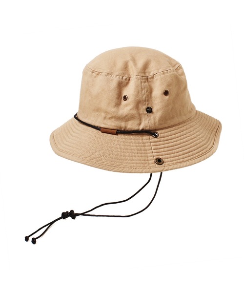 14+（イチヨンプラス）の「ツイルサファリハット（ハット・レディース・ブラック/カモフラージュ/ベージュ・LARGE/kids-M/MEDIUM）」の5枚目の写真