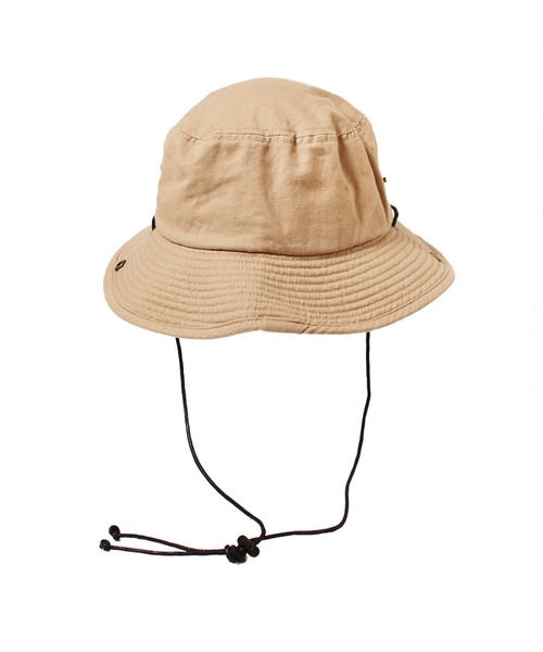 14+（イチヨンプラス）の「ツイルサファリハット（ハット・レディース・ブラック/カモフラージュ/ベージュ・LARGE/kids-M/MEDIUM）」の6枚目の写真