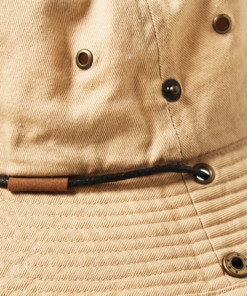 14+（イチヨンプラス）の「ツイルサファリハット（ハット・レディース・ブラック/カモフラージュ/ベージュ・LARGE/kids-M/MEDIUM）」の10枚目の写真