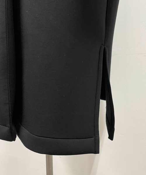 PICCIN PERLA（ピッチンペルラ）の「パール付きダンボールニットコート（ノーカラーコート・レディース・ベージュ/ブラック・M）」の17枚目の写真