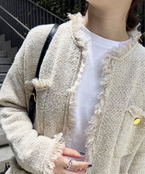 ≪WEB限定追加≫【ADAWAS /アダワス】ニットツイード4ポケットジャケット