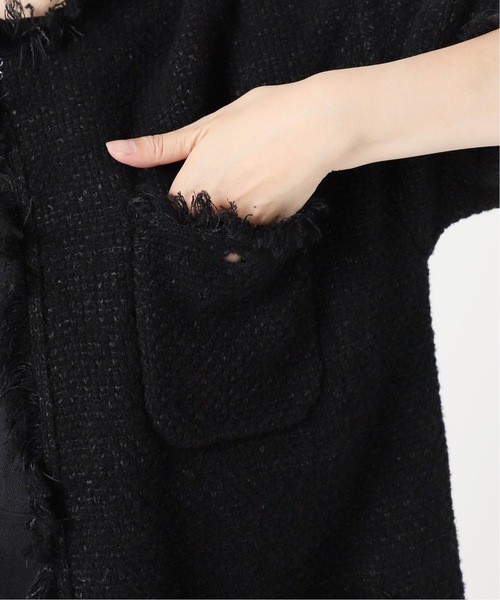 ADAWAS(アダワズ)の「≪WEB限定追加≫【ADAWAS /アダワス】ニットツイード4ポケットジャケット(ノーカラージャケット・レディース・ブラック/ベージュ・FREE)」の17枚目の写真