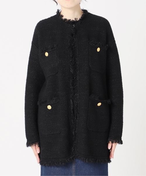 ≪WEB限定追加≫【ADAWAS /アダワス】ニットツイード4ポケットジャケット
