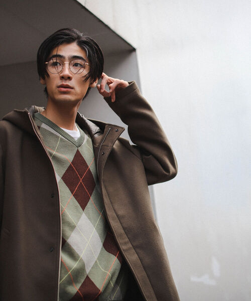 【定価27,500円】フリースメルトン フーデッド ジップコート 試着のみ BEAMS（ビームス）の「BEAMS / フリースメルトン フーデッド ジップ