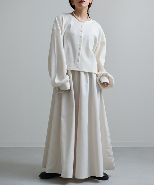 ap retro（アプレトロ）の「テレコカーディガン（カーディガン/ボレロ・レディース・ブラック/ブラウン/グリーン/アイボリー・FREE）」の12枚目の写真