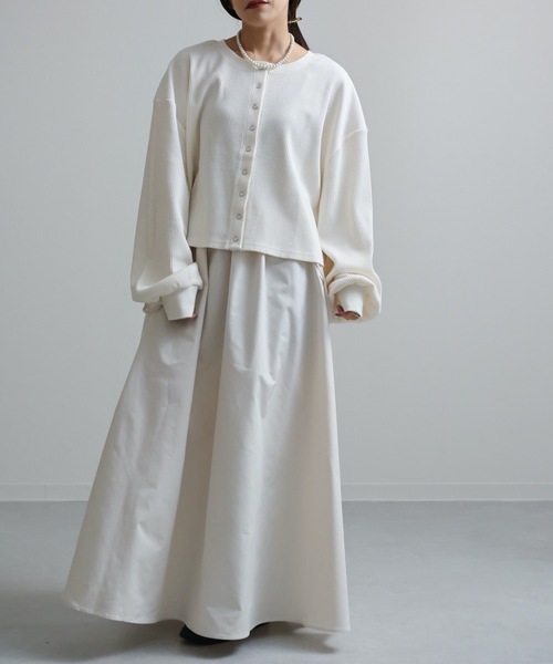 ap retro（アプレトロ）の「テレコカーディガン（カーディガン/ボレロ・レディース・ブラック/ブラウン/グリーン/アイボリー・FREE）」の22枚目の写真